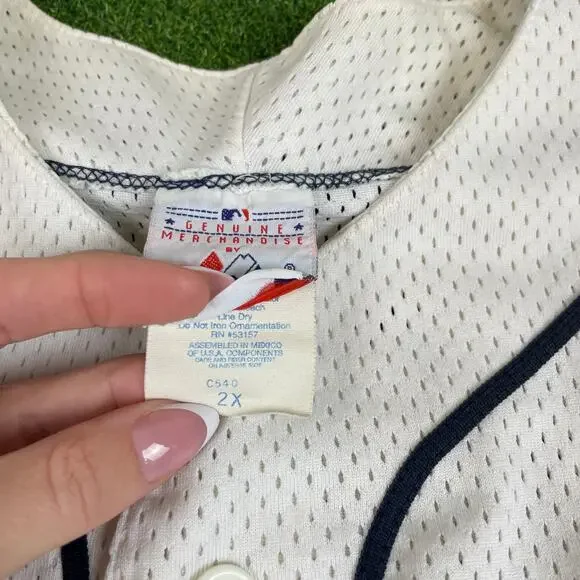 Vintage 90s Majestic New York Yankees MLB Baseball Jersey Sz 2X - Picture 3 of 8